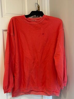 Aerie REAL Crewneck Sweatshirt in Resort Red